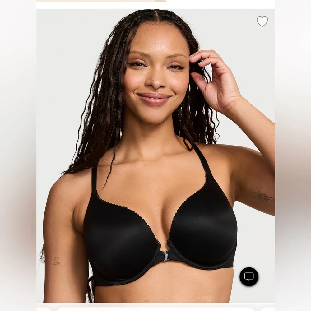 VICTORIAS SECRET  Body push up racerback front closure bra